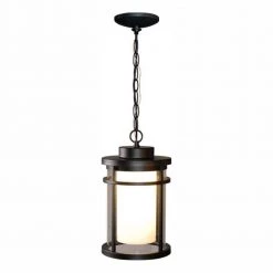 Black Outdoor LED Hanging Light by Home Decorators Collection