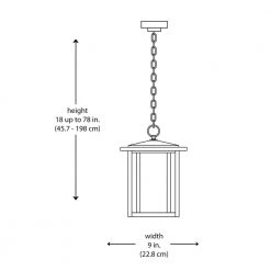 Mauvo Canyon Modern 1-Light Black Integrated LED Outdoor Dusk to Dawn Large Pendant Light with Seeded Glass by Home Decorators Collection -Outlet Home Decorators Collection Store black home decorators collection outdoor pendant lights lpnd 06005 del 40 1000