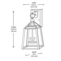 Blakeley Transitional 2-Light Black Outdoor Wall Lantern with Beveled Glass by Home Decorators Collection -Outlet Home Decorators Collection Store black home decorators collection outdoor sconces 19905 77 1000