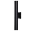 Riga Large Modern Black Integrated LED Outdoor Wall Cylinder Light Sconce by Home Decorators Collection