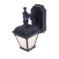 St.Anoche 1-Light Black Motion Activated Outdoor Integrated LED Wall Lantern Sconce by Home Decorators Collection 9 St.Anoche 1-Light Black Motion Activated Outdoor Integrated LED Wall Lantern Sconce by Home Decorators Collection -Outlet Home Decorators Collection Store black home decorators collection outdoor sconces 2422 pir 4f 1000
