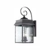 Scroll 2-Light Black Outdoor Wall Lantern Sconce with Water Glass by Home Decorators Collection -Outlet Home Decorators Collection Store black home decorators collection outdoor sconces 302360909 64 1000