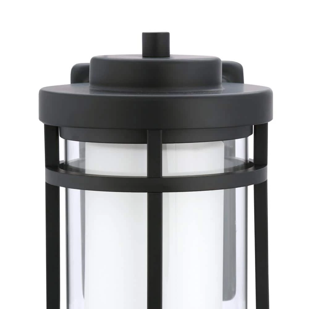 Black Outdoor LED Wall Lantern Sconce by Home Decorators Collection 5 Black Outdoor LED Wall Lantern Sconce by Home Decorators Collection - Image 3
