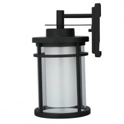 Black Outdoor LED Wall Lantern Sconce by Home Decorators Collection 15 Black Outdoor LED Wall Lantern Sconce by Home Decorators Collection -Outlet Home Decorators Collection Store black home decorators collection outdoor sconces dw7178bk 1d 1000