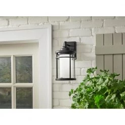 Black Outdoor LED Wall Lantern Sconce by Home Decorators Collection 19 Black Outdoor LED Wall Lantern Sconce by Home Decorators Collection -Outlet Home Decorators Collection Store black home decorators collection outdoor sconces dw7178bk 4f 1000