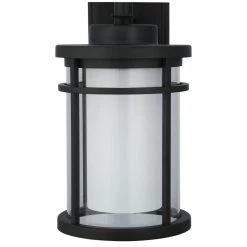 Black Outdoor LED Wall Lantern Sconce by Home Decorators Collection 16 Black Outdoor LED Wall Lantern Sconce by Home Decorators Collection -Outlet Home Decorators Collection Store black home decorators collection outdoor sconces dw7178bk 66 1000