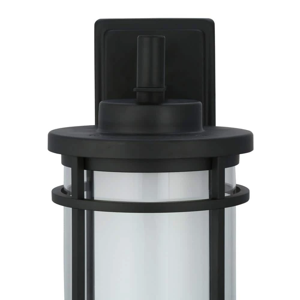 Black Outdoor LED Wall Lantern Sconce by Home Decorators Collection 9 Black Outdoor LED Wall Lantern Sconce by Home Decorators Collection - Image 7