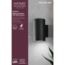 Rodham Black LED Outdoor Wall Lantern Sconce by Home Decorators Collection 17 Rodham Black LED Outdoor Wall Lantern Sconce by Home Decorators Collection -Outlet Home Decorators Collection Store black home decorators collection outdoor sconces izc1691l 2 1f 1000