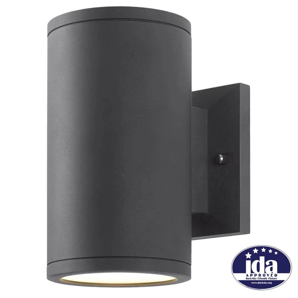 Rodham Black LED Outdoor Wall Lantern Sconce by Home Decorators Collection 6 Rodham Black LED Outdoor Wall Lantern Sconce by Home Decorators Collection - Image 4