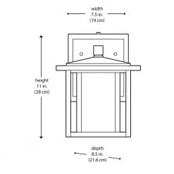 Mauvo Canyon Collection Black Outdoor Seeded Glass Dusk to Dawn Wall Lantern Sconce by Home Decorators Collection -Outlet Home Decorators Collection Store black home decorators collection outdoor sconces kb 06304 del 40 1000