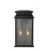 Sirrine 2-Light Black Outdoor Hardwired Outdoor Wall Lantern Sconce with Seeded Glass by Home Decorators Collection -Outlet Home Decorators Collection Store black home decorators collection outdoor sconces kb27704 64 1000