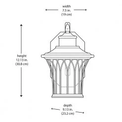 Avia Falls Black Outdoor LED Dusk to Dawn Wall Lantern Sconce by Home Decorators Collection -Outlet Home Decorators Collection Store black home decorators collection outdoor sconces led hd501 bk a0 1000
