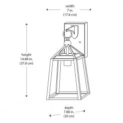 Blakeley Transitional 1-Light Black Outdoor Wall Lantern with Beveled Glass by Home Decorators Collection -Outlet Home Decorators Collection Store black home decorators collection outdoor sconces w 09905 40 1000