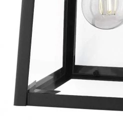 Blakeley Transitional 1-Light Black Outdoor Wall Lantern with Beveled Glass by Home Decorators Collection -Outlet Home Decorators Collection Store black home decorators collection outdoor sconces w 09905 4f 1000