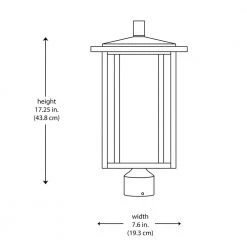 Mauvo Canyon Modern 1-Light Black Integrated LED Outdoor Post Mount Light with Seeded Glass by Home Decorators Collection -Outlet Home Decorators Collection Store black home decorators collection post light sets pt 06005 del 40 1000