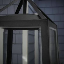 Blakeley Transitional 2-Light Black Outdoor Post Mount Lantern with Beveled Glass by Home Decorators Collection -Outlet Home Decorators Collection Store black home decorators collection post light sets pt 19905 c3 1000