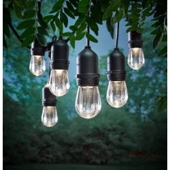 Outdoor 24 ft. Plug-in Edison Bulb LED String Light Color Change with Timer and Sensor by Home Decorators Collection 13 Outdoor 24 ft. Plug-in Edison Bulb LED String Light Color Change with Timer and Sensor by Home Decorators Collection -Outlet Home Decorators Collection Store black home decorators collection string lights tw05l003wrgb12 1d 1000