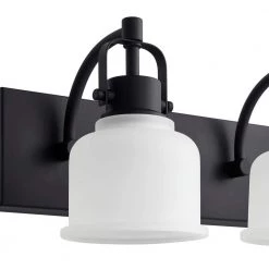 Rockhill 22.07 in. 3-Light Black LED Vanity Light Dark LED by Home Decorators Collection -Outlet Home Decorators Collection Store black home decorators collection vanity lighting 51779 a0 1000