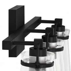 Stonedale 20 in. 3-Light Black Vanity Light by Home Decorators Collection -Outlet Home Decorators Collection Store black home decorators collection vanity lighting hdli006 1d 1000