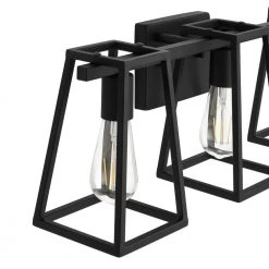 Hazel Heights 24 in. 3-Light Black Rustic Farmhouse Bathroom Vanity Light by Home Decorators Collection -Outlet Home Decorators Collection Store black home decorators collection vanity lighting knt1303ax 02 77 1000