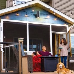 TURRILL Black Matte Outdoor Wall Cylinder Light Up Down by Home Decorators Collection -Outlet Home Decorators Collection Store black matte home decorators collection outdoor sconces 80706 44 1000