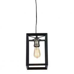 Walden Forge 1-Light Black Frame Pendant with Antique Nickel by Home Decorators Collection 13 Walden Forge 1-Light Black Frame Pendant with Antique Nickel by Home Decorators Collection -Outlet Home Decorators Collection Store black with antique nickel home decorators collection chandeliers hd 1549an 44 1000