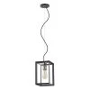 Walden Forge 1-Light Black Frame Pendant with Antique Nickel by Home Decorators Collection