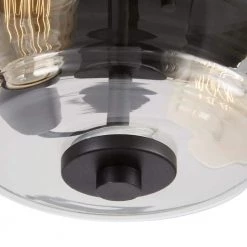 Knollwood 12 in. 2-Light Blackened Bronze Industrial Flush Mount with Vintage Brass Accents and Clear Glass Shade by Home Decorators Collection 11 Knollwood 12 in. 2-Light Blackened Bronze Industrial Flush Mount with Vintage Brass Accents and Clear Glass Shade by Home Decorators Collection -Outlet Home Decorators Collection Store blackened bronze home decorators collection flush mount lights 8021hdcbbdi a0 1000