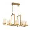 Samantha 60-Watt 8-Light LED Brass Chandelier with Clear and Frosted Shades by Home Decorators Collection -Outlet Home Decorators Collection Store brass home decorators collection chandeliers 34835 hbb 64 1000