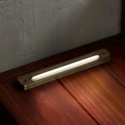 2.5-Watt Low Voltage Brass Outdoor Integrated LED 2700K White Warm Landscape Deck Light by Home Decorators Collection -Outlet Home Decorators Collection Store brass home decorators collection deck rail lights etd32 led a0 1000