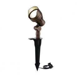 Low-Voltage 7-Watt Brass Outdoor Integrated LED 2700K Warm White Landscape Flood Light by Home Decorators Collection -Outlet Home Decorators Collection Store brass home decorators collection landscape flood lights ets23 led 40 1000