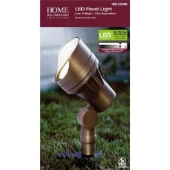 Low-Voltage 7-Watt Brass Outdoor Integrated LED 2700K Warm White Landscape Flood Light by Home Decorators Collection -Outlet Home Decorators Collection Store brass home decorators collection landscape flood lights ets23 led a0 1000