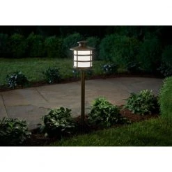 Outdoor Low Voltage Brass LED Path Light with Waterproof (1-Pack) by Home Decorators Collection -Outlet Home Decorators Collection Store brass home decorators collection path lights ecp19 led a0 1000