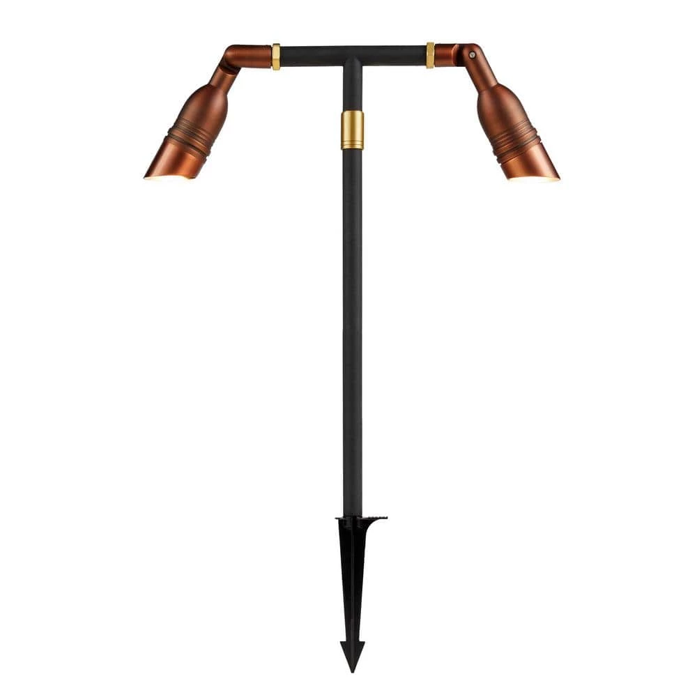 Outdoor Low Voltage 12-Volt Brass LED Spotlight with Waterproof (1-Pack) by Home Decorators Collection 3 Outdoor Low Voltage 12-Volt Brass LED Spotlight with Waterproof (1-Pack) by Home Decorators Collection