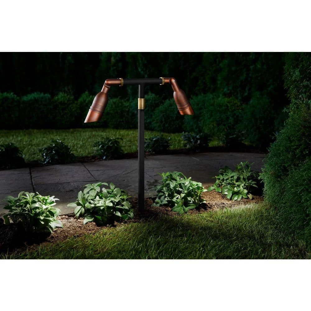 Outdoor Low Voltage 12-Volt Brass LED Spotlight with Waterproof (1-Pack) by Home Decorators Collection 4 Outdoor Low Voltage 12-Volt Brass LED Spotlight with Waterproof (1-Pack) by Home Decorators Collection - Image 2