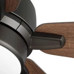 Fawndale 46 in. Indoor Integrated LED Bronze Ceiling Fan with Light Kit, 5 Reversible Blades and Remote Control by Home Decorators Collection -Outlet Home Decorators Collection Store bronze home decorators collection ceiling fans with lights 52021 44 1000