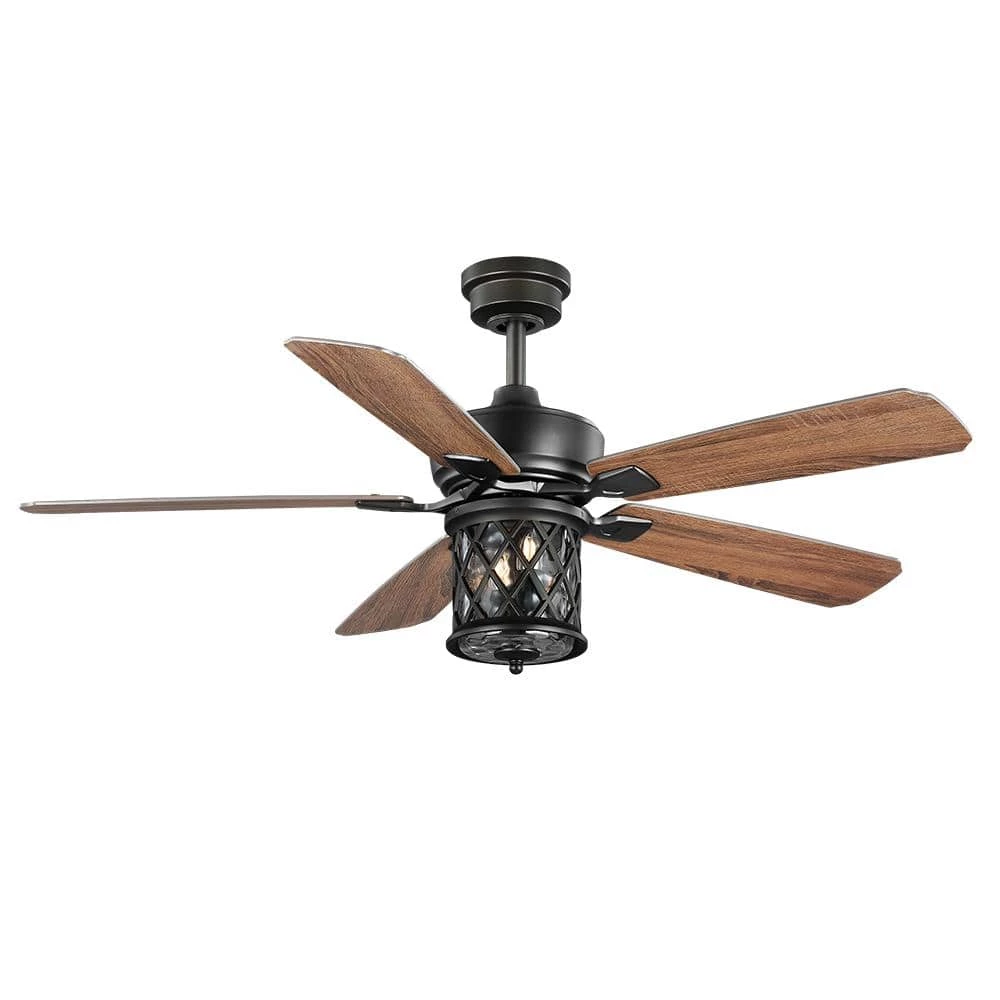 Pine Meadows 52 in. Indoor/Outdoor LED Bronze Damp Rated Downrod Ceiling Fan with Dimmable Light Kit and Remote Control by Home Decorators Collection 10 Pine Meadows 52 in. Indoor/Outdoor LED Bronze Damp Rated Downrod Ceiling Fan with Dimmable Light Kit and Remote Control by Home Decorators Collection - Image 8