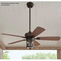 Pine Meadows 52 in. Indoor/Outdoor LED Bronze Damp Rated Downrod Ceiling Fan with Dimmable Light Kit and Remote Control by Home Decorators Collection 18 Pine Meadows 52 in. Indoor/Outdoor LED Bronze Damp Rated Downrod Ceiling Fan with Dimmable Light Kit and Remote Control by Home Decorators Collection -Outlet Home Decorators Collection Store bronze home decorators collection ceiling fans with lights 52117 e1 1000