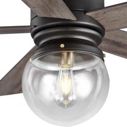 Amelia 42 in. LED Indoor Bronze Downrod Ceiling Fan with Light Kit with Remote Control by Home Decorators Collection -Outlet Home Decorators Collection Store bronze home decorators collection ceiling fans with lights 59242 4f 1000