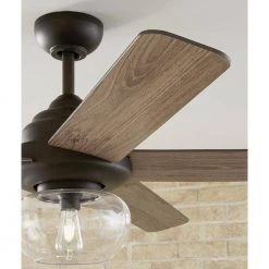 Avonbrook 56 in. LED Bronze Ceiling Fan with Light Kit and Remote Control by Home Decorators Collection -Outlet Home Decorators Collection Store bronze home decorators collection ceiling fans with lights 59256 31 1000