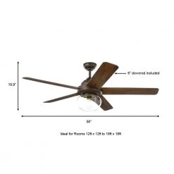 Avonbrook 56 in. LED Bronze Ceiling Fan with Light Kit and Remote Control by Home Decorators Collection -Outlet Home Decorators Collection Store bronze home decorators collection ceiling fans with lights 59256 a0 1000
