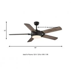 Blakeridge 60 in. White Color Changing Integrated LED Bronze Indoor/Outdoor Ceiling Fan with Light Kit and Remote by Home Decorators Collection -Outlet Home Decorators Collection Store bronze home decorators collection ceiling fans with lights 59260 a0 1000