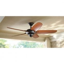 Altura 60 in. Indoor/Outdoor Oil-Rubbed Bronze Ceiling Fan with Downrod and Reversible Motor; Light Kit Adaptable by Home Decorators Collection -Outlet Home Decorators Collection Store bronze home decorators collection ceiling fans without lights 26660 40 1000