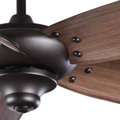 Altura II 68 in. Indoor Bronze Ceiling Fan with Downrod, Remote and Reversible Motor; Light Kit Adaptable by Home Decorators Collection -Outlet Home Decorators Collection Store bronze home decorators collection ceiling fans without lights 94468 4f 1000