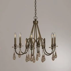 6-Light Bronze Chandelier with Oversized Crystal Drops by Home Decorators Collection 10 6-Light Bronze Chandelier with Oversized Crystal Drops by Home Decorators Collection -Outlet Home Decorators Collection Store bronze home decorators collection chandeliers 25659 hbu 40 1000