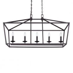 Weyburn 5-Light 36 in. Bronze Caged Farmhouse Linear Island Hanging Chandelier for Kitchen by Home Decorators Collection 20 Weyburn 5-Light 36 in. Bronze Caged Farmhouse Linear Island Hanging Chandelier for Kitchen by Home Decorators Collection -Outlet Home Decorators Collection Store bronze home decorators collection chandeliers 5 76201 1f 1000