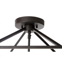 Weyburn 16.5 in. 4-Light Bronze Semi-Flush Mount Kitchen Ceiling Light Fixture by Home Decorators Collection -Outlet Home Decorators Collection Store bronze home decorators collection flush mount lights c5596 1d 1000