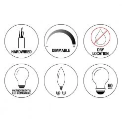 Weyburn 16.5 in. 4-Light Bronze Semi-Flush Mount Kitchen Ceiling Light Fixture by Home Decorators Collection -Outlet Home Decorators Collection Store bronze home decorators collection flush mount lights c5596 40 1000