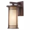 15 in. 1-Light Bronze Outdoor Wall Lantern Sconce with Amber Glass by Home Decorators Collection -Outlet Home Decorators Collection Store bronze home decorators collection outdoor sconces 16980 64 1000