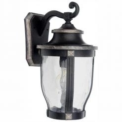 McCarthy 1-Light Bronze Outdoor Wall Lantern Sconce by Home Decorators Collection